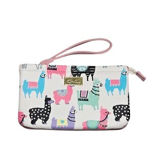 Betsey Johnson Llama Alpaca Wristlet Purse Wallet